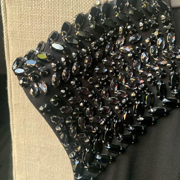 Ted Baker Black embellished fit and flare dress size 2 - Picture 4 of 6